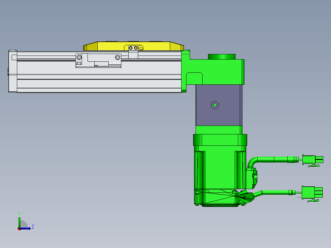 GTA内嵌同步带全封闭GTA5-BM-200W左视图