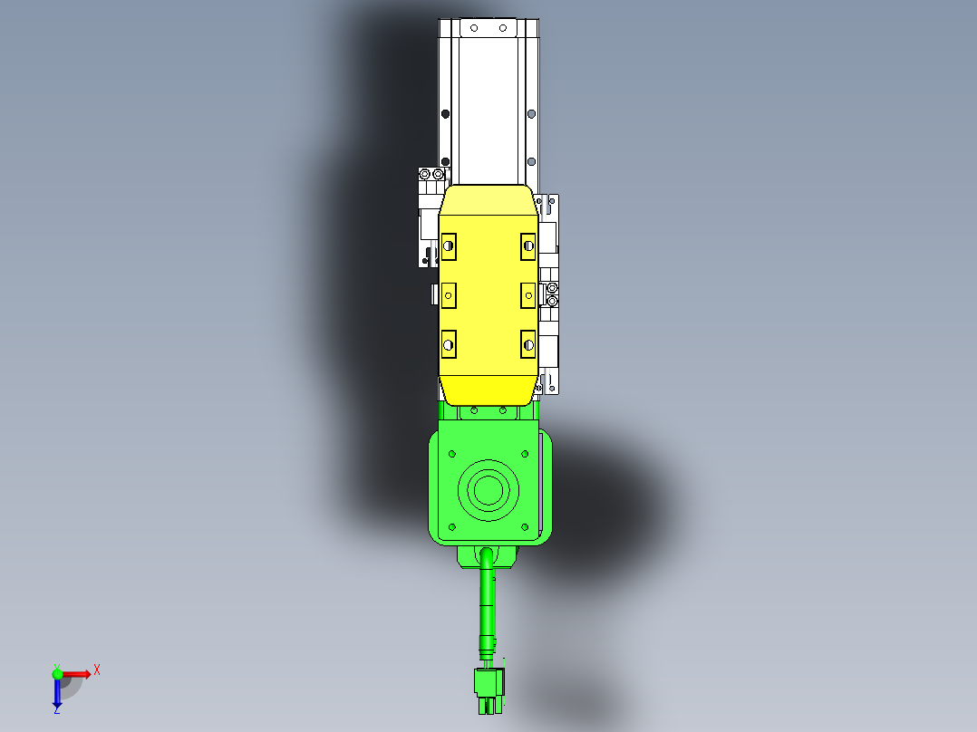 GTA内嵌同步带全封闭GTA5-BM-200W俯视图