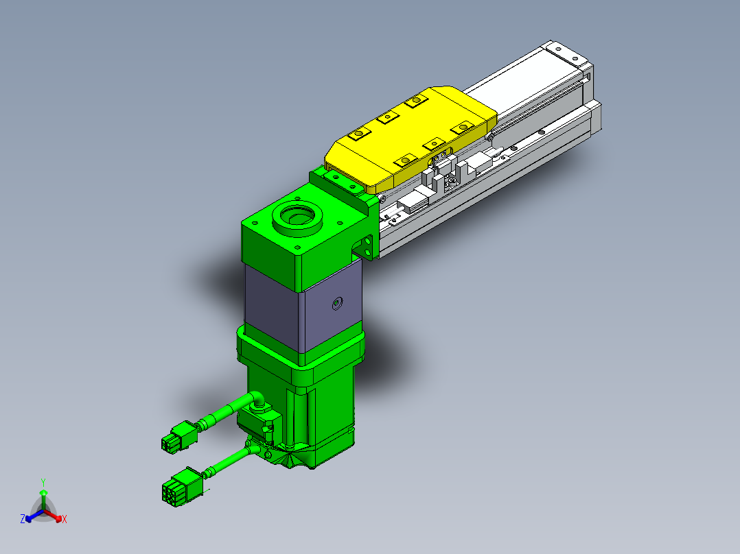 GTA内嵌同步带全封闭GTA5-BM-200W正等轴测图