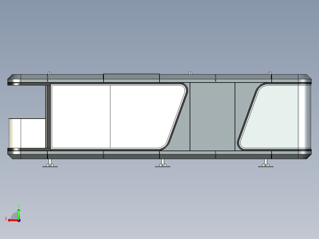 MS-太空舱三维模型后视图