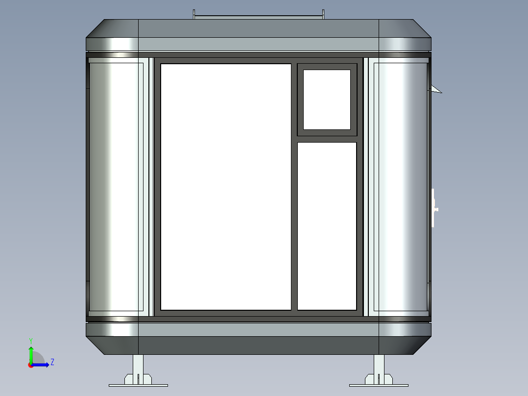 MS-太空舱三维模型左视图