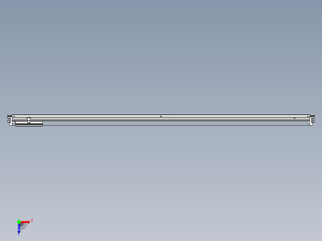 威洛博VL系列直线电机模组-VL17E3-S2050俯视图