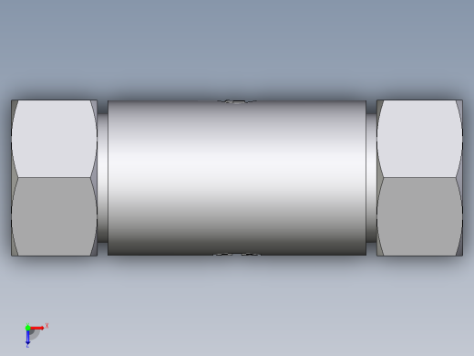 卡套式工业通用硬管接头EO_Weld_bulkhead_fitting_ESV22ZL俯视缩略图