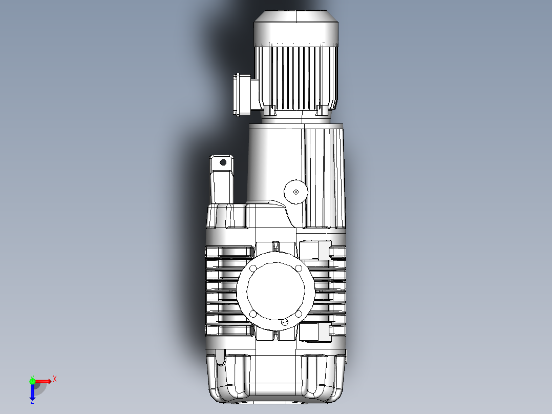 WAU1001罗茨真空泵(莱宝)俯视图