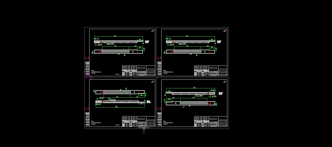 520全自动连续拉伸膜真空包装机图纸