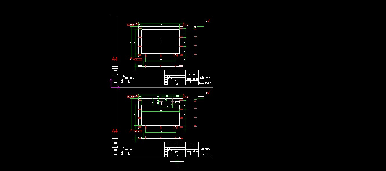 520全自动连续拉伸膜真空包装机图纸
