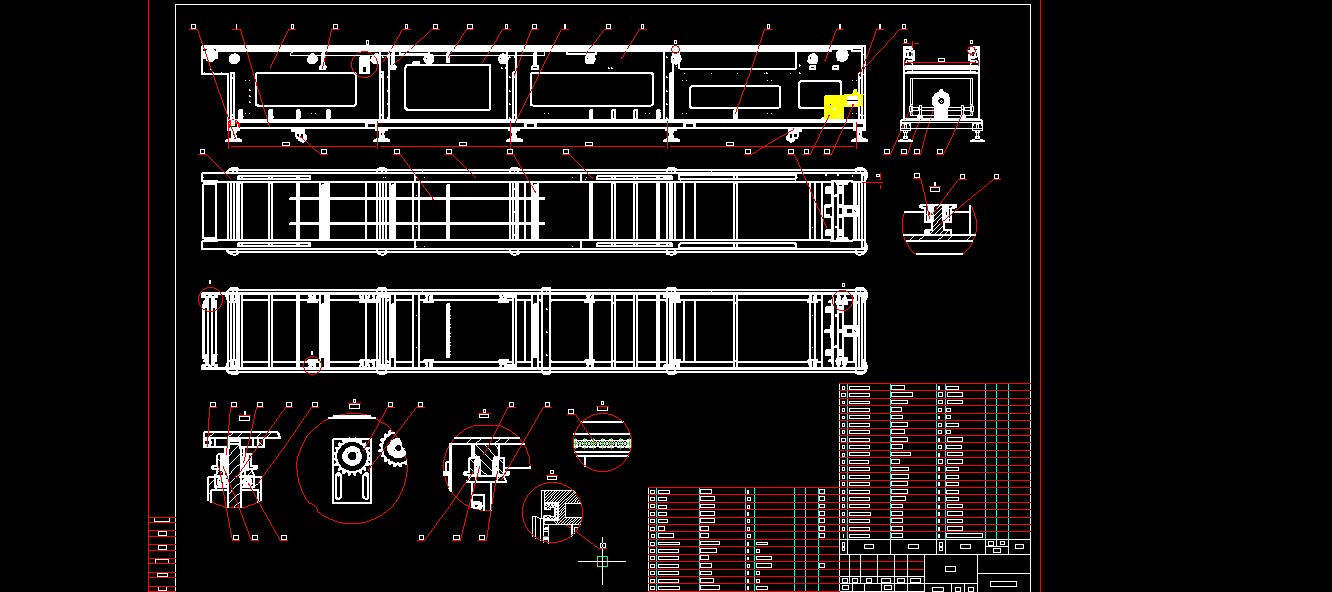 520全自动连续拉伸膜真空包装机图纸