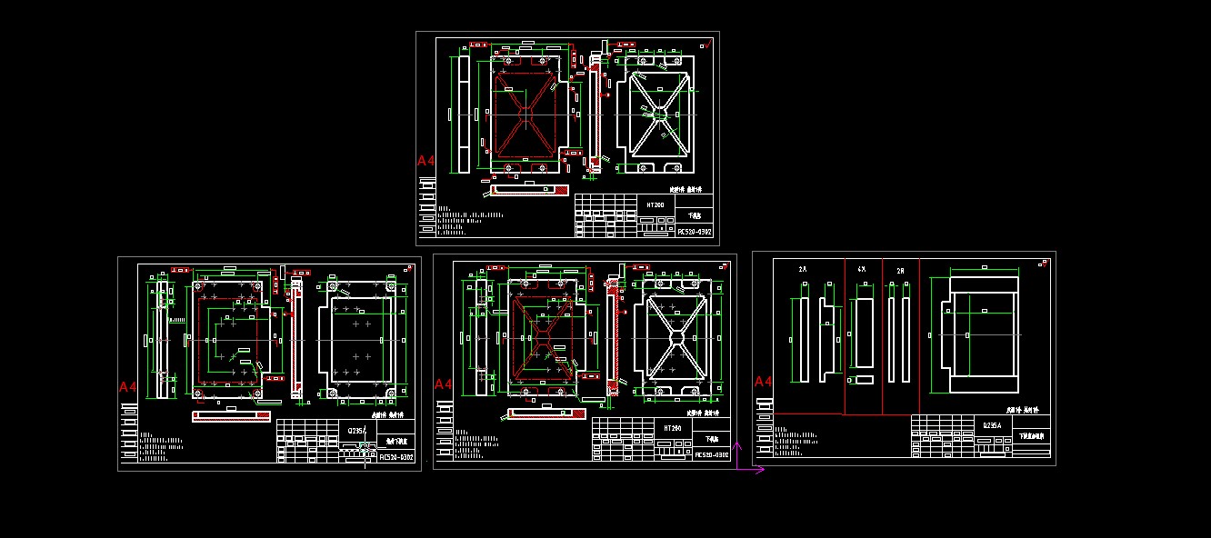 520全自动连续拉伸膜真空包装机图纸