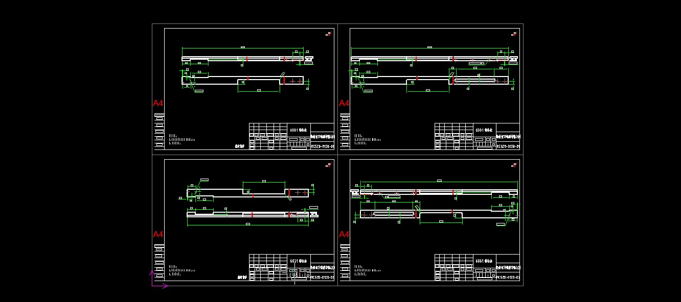 520全自动连续拉伸膜真空包装机图纸
