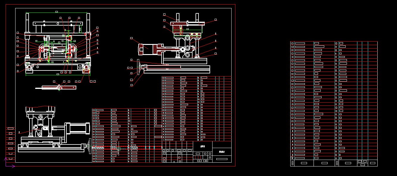 520全自动连续拉伸膜真空包装机图纸