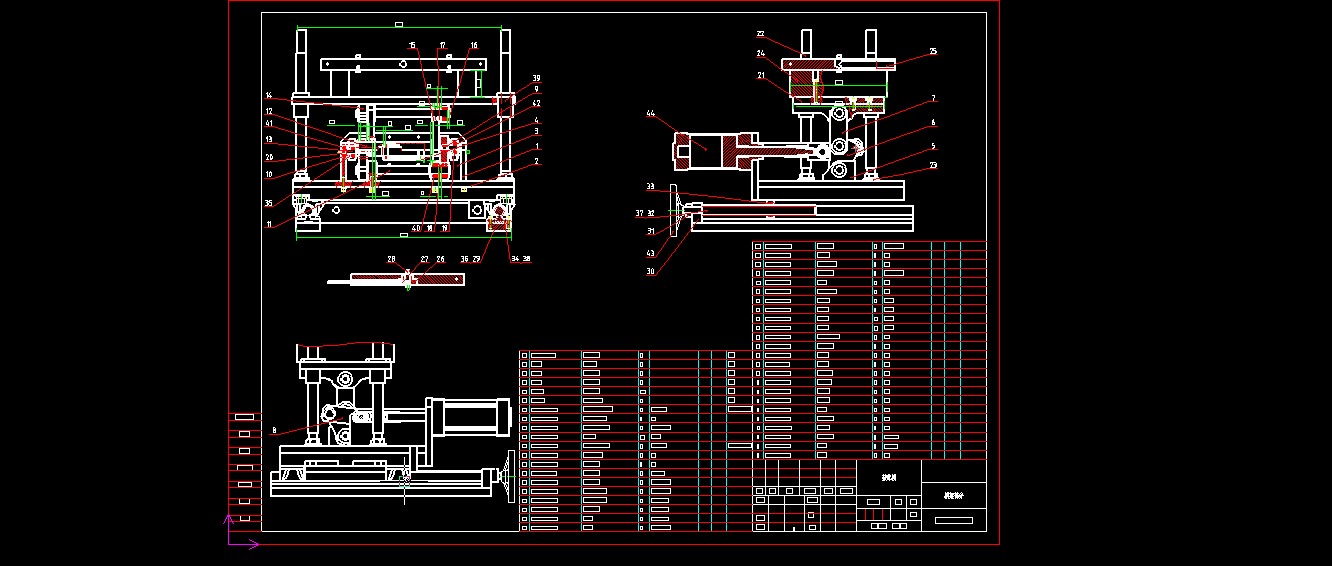 520全自动连续拉伸膜真空包装机图纸