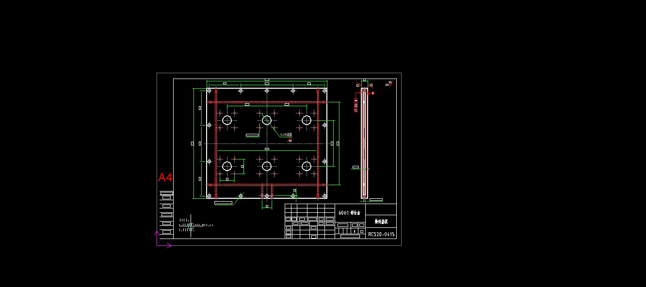 520全自动连续拉伸膜真空包装机图纸