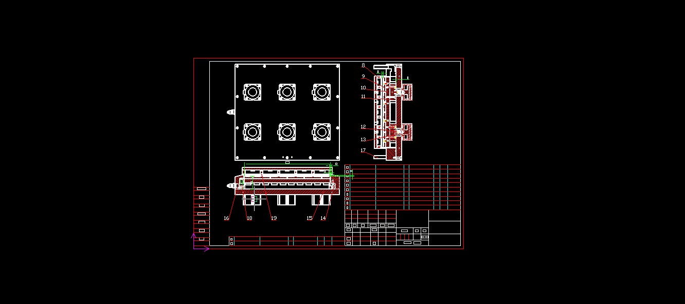 520全自动连续拉伸膜真空包装机图纸
