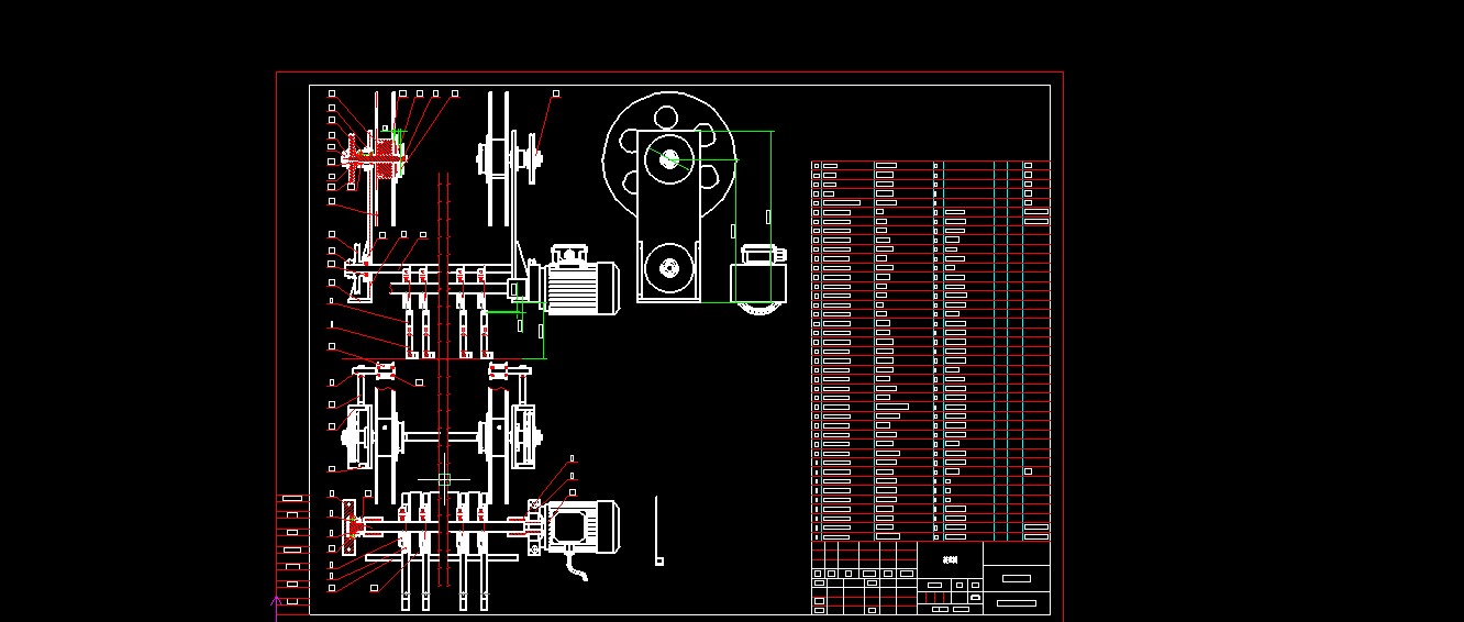 520全自动连续拉伸膜真空包装机图纸