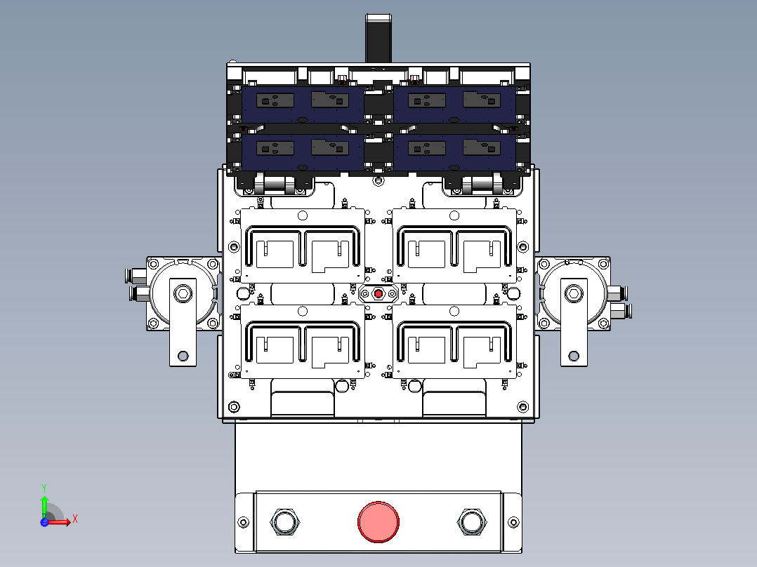 TP件贴背胶治具-X1前视图