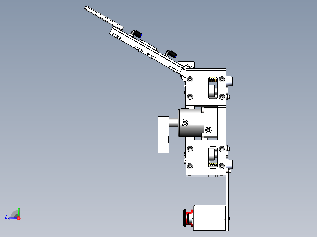 TP件贴背胶治具-X1右视图