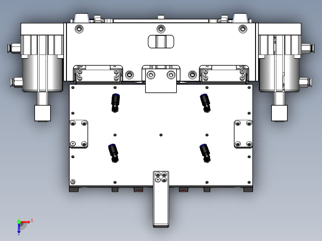 TP件贴背胶治具-X1俯视图