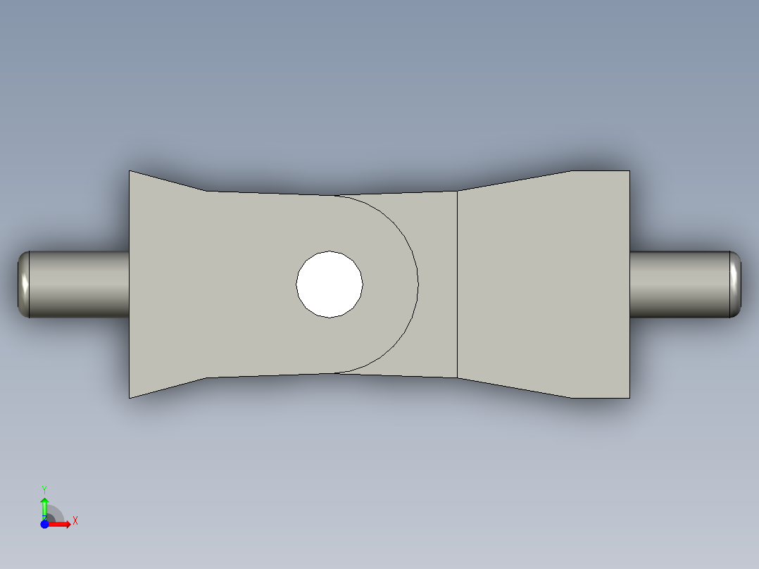 工程塑膠鉸鏈CFB-3D多系列多零件图纸模型前视图