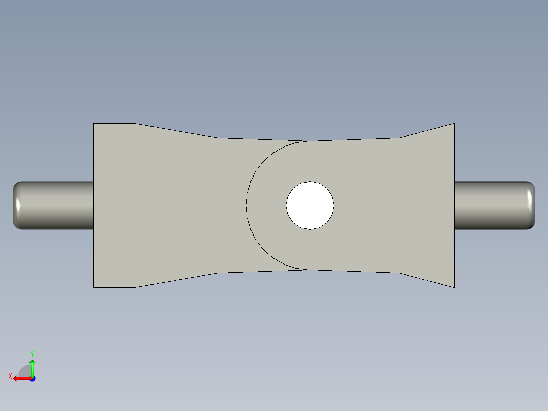工程塑膠鉸鏈CFB-3D多系列多零件图纸模型后视图