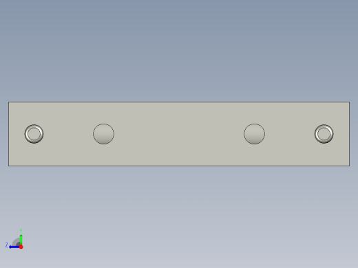 工程塑膠鉸鏈CFB-3D多系列多零件图纸模型右视缩略图
