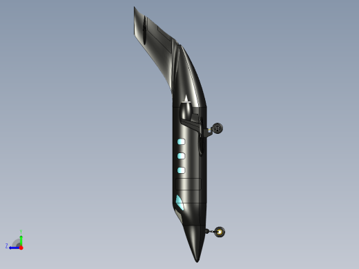 HondaJet小型商务喷气飞机造型3D图纸 STEP格式右视缩略图