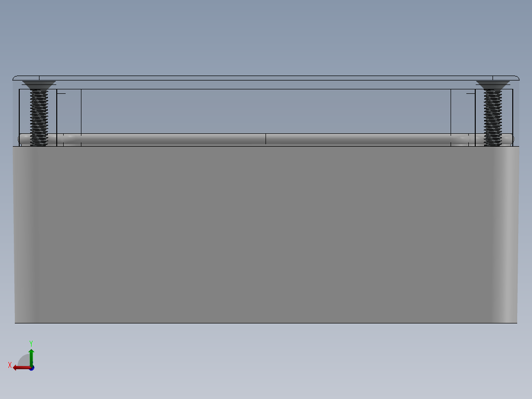 带透明盖的 IP67 接线盒，115 mm x 90 mm x 55 mm后视图