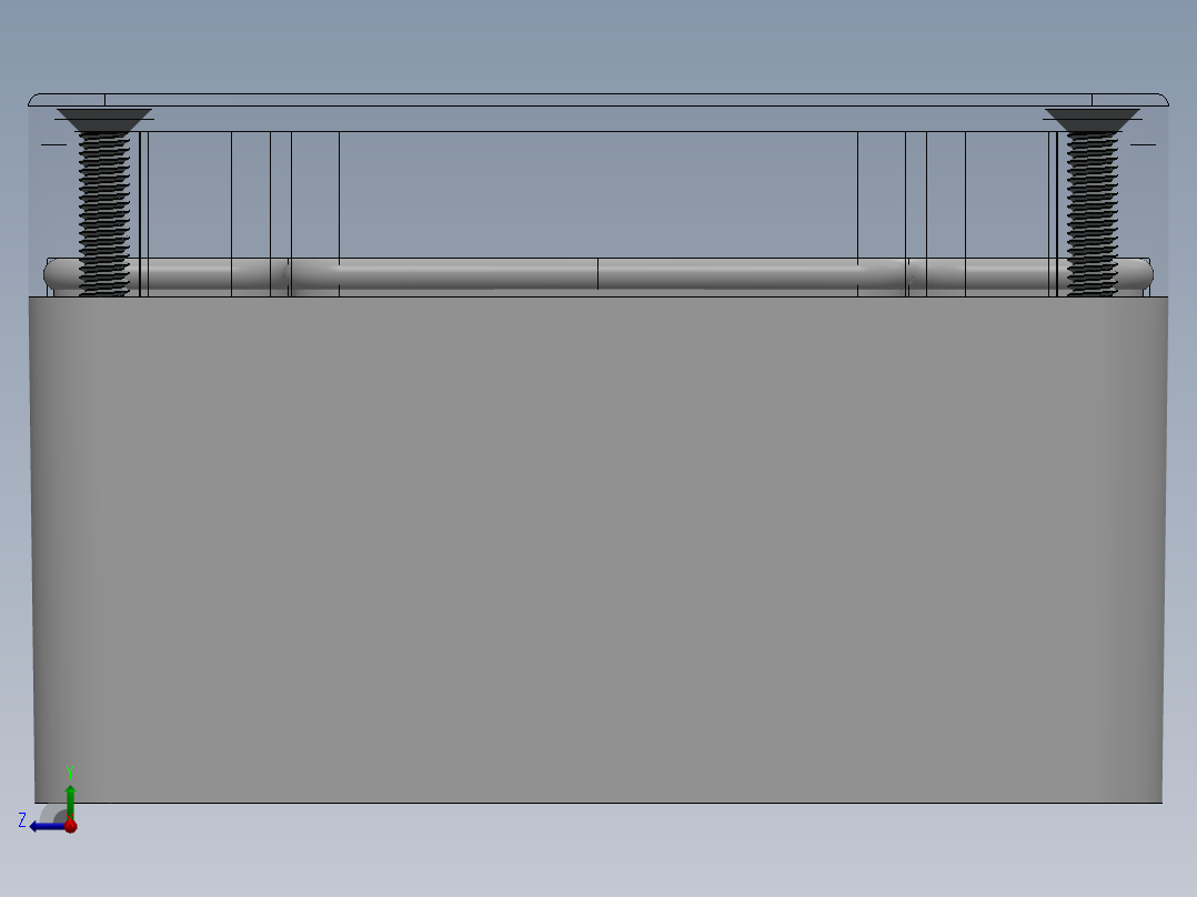 带透明盖的 IP67 接线盒，115 mm x 90 mm x 55 mm右视图