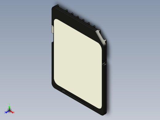 SD卡和microSD卡完整详细模型正等轴测缩略图