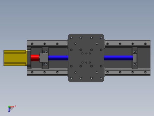 重载伺服电机丝杆传动滑台俯视缩略图