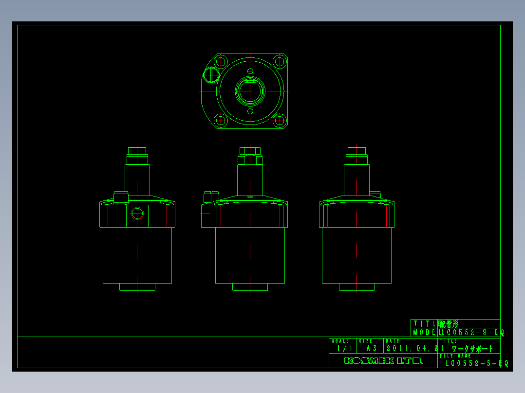 KOSMEKLC0552-S-EQ多系列多零件图纸模型多系列多零件图纸模型