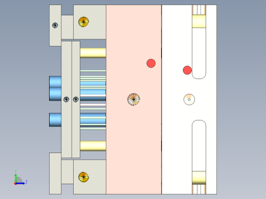显示器支架（压铸模+铝合金）左视缩略图