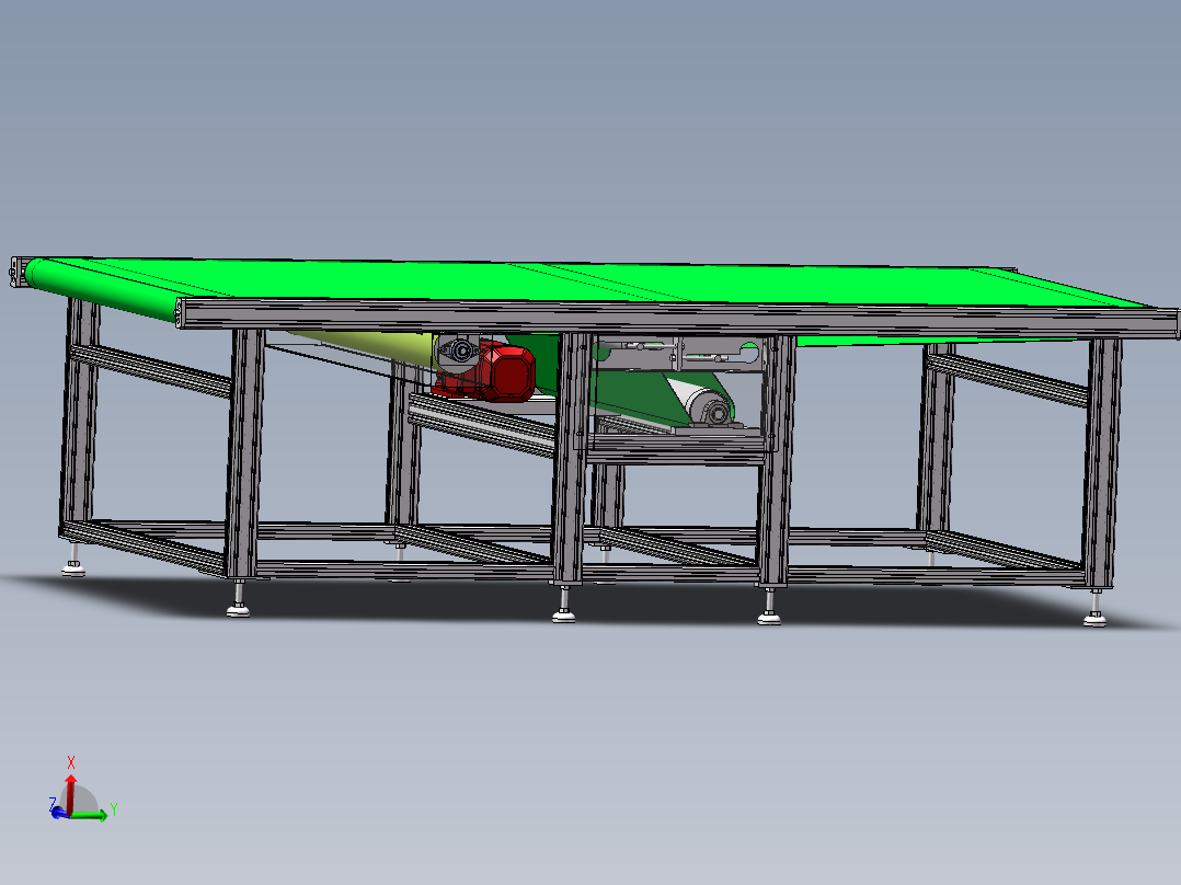 带自动清理皮带面毛刷的皮带机sw21可编辑