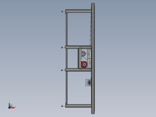 带自动清理皮带面毛刷的皮带机sw21可编辑前视缩略图
