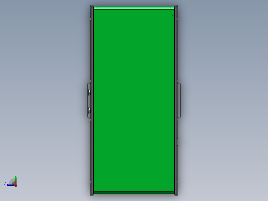 带自动清理皮带面毛刷的皮带机sw21可编辑右视图