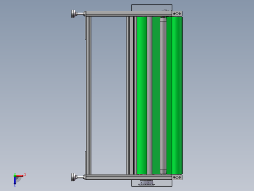 带自动清理皮带面毛刷的皮带机sw21可编辑俯视缩略图