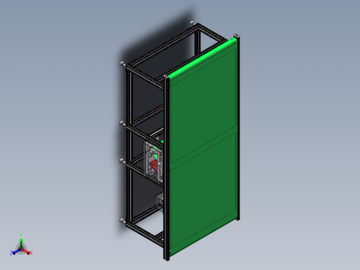 带自动清理皮带面毛刷的皮带机sw21可编辑正等轴测缩略图