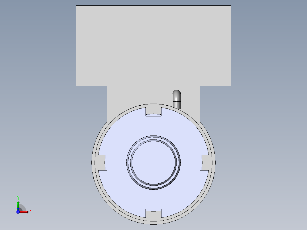 PZ3-MZ05-04-01-12 自锁油缸前视图