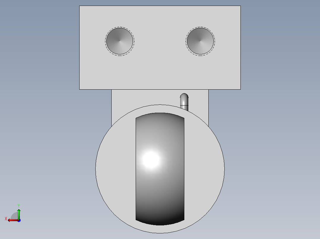 PZ3-MZ05-04-01-12 自锁油缸后视图