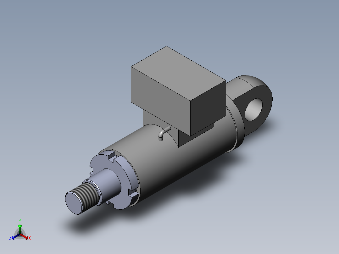 PZ3-MZ05-04-01-12 自锁油缸正等轴测图