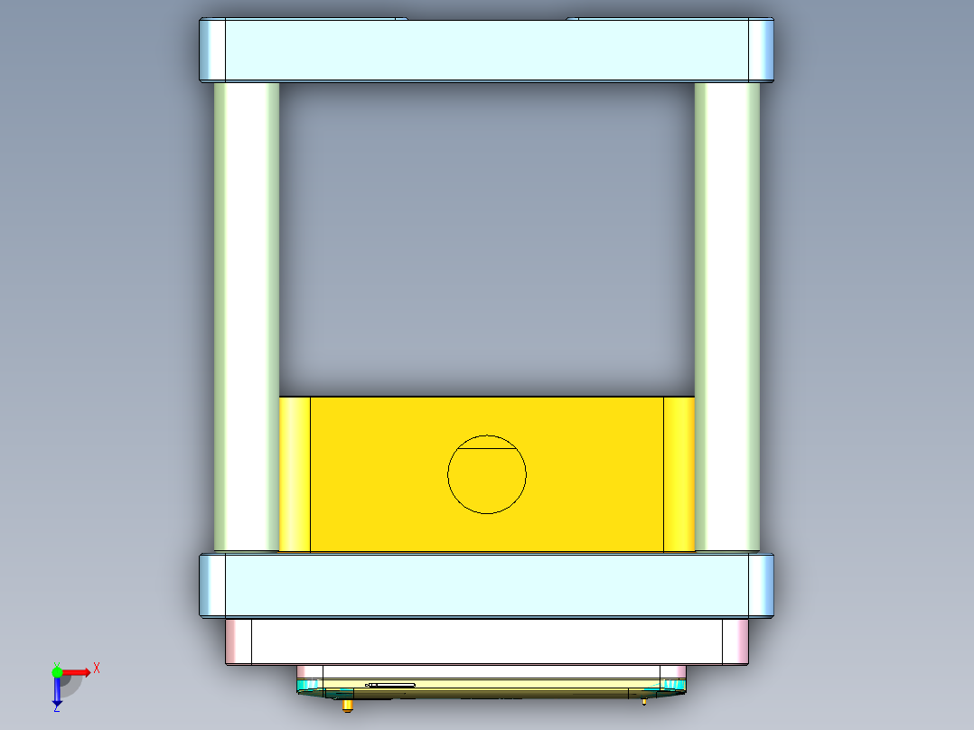 X780-CNC3笔记本CNC工装夹具三维模型-1俯视图