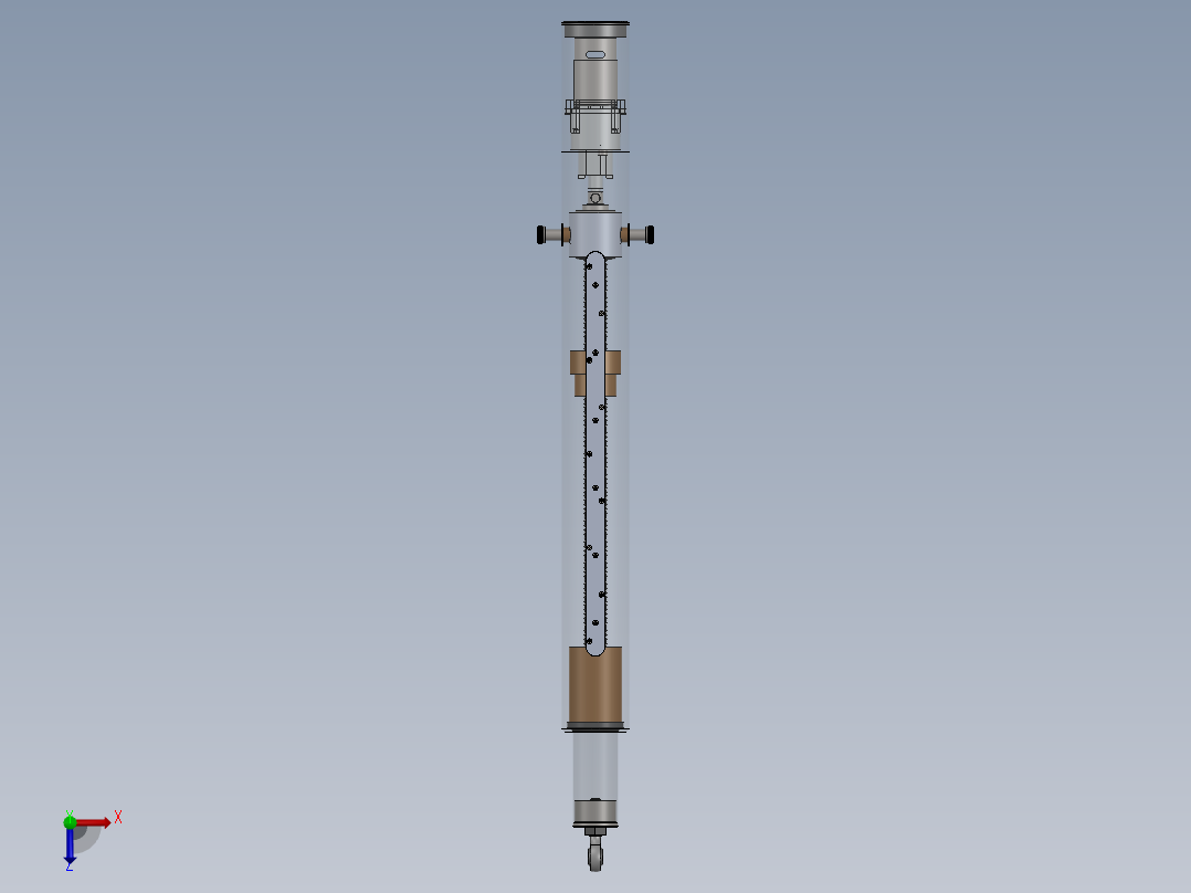 300mm行程电动推杆sw18俯视图