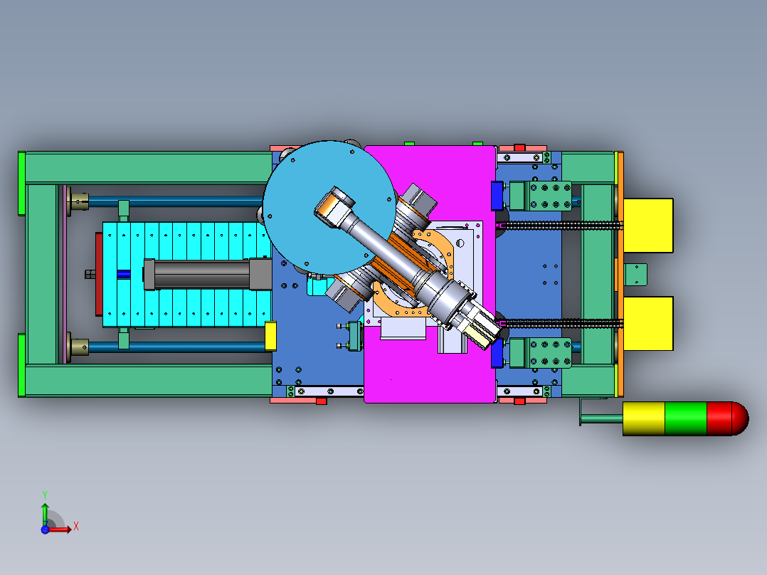2023.02月-带有吸盘取料机械手的升降设备sw20前视图