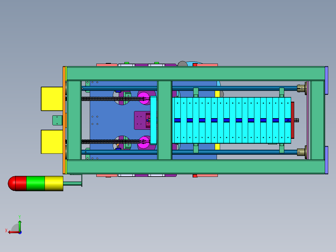 2023.02月-带有吸盘取料机械手的升降设备sw20后视图