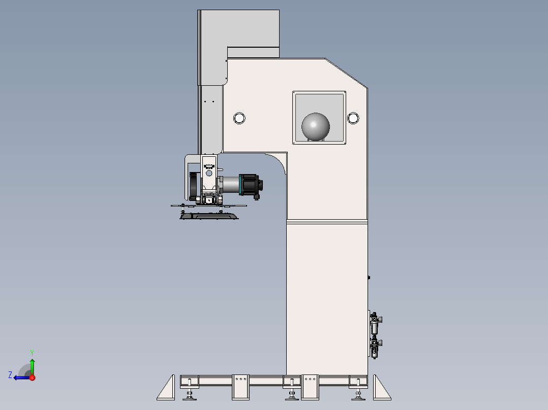 重负载平移机sw15可编辑右视图