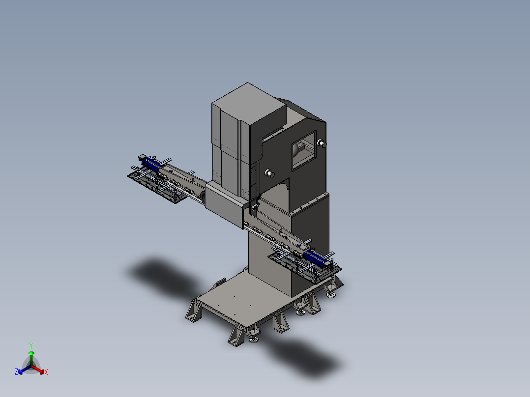 重负载平移机sw15可编辑正等轴测图