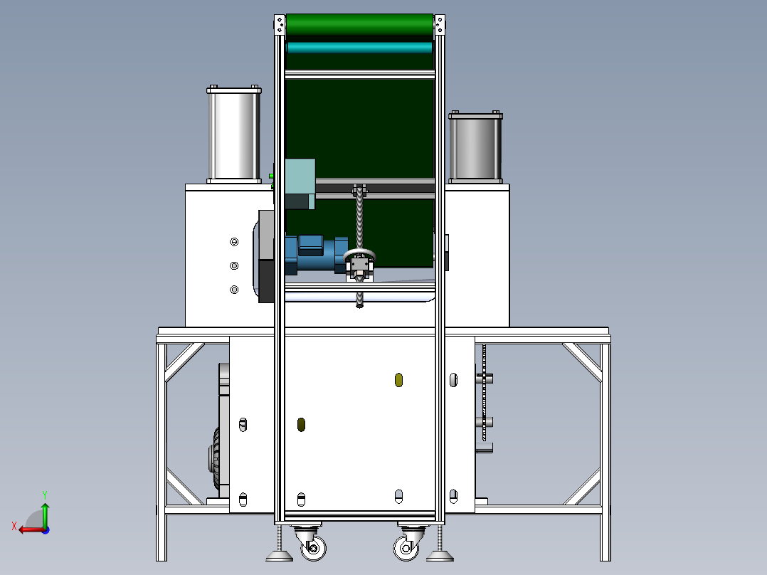 圆锥防护罩成型设备sw17可编辑后视图