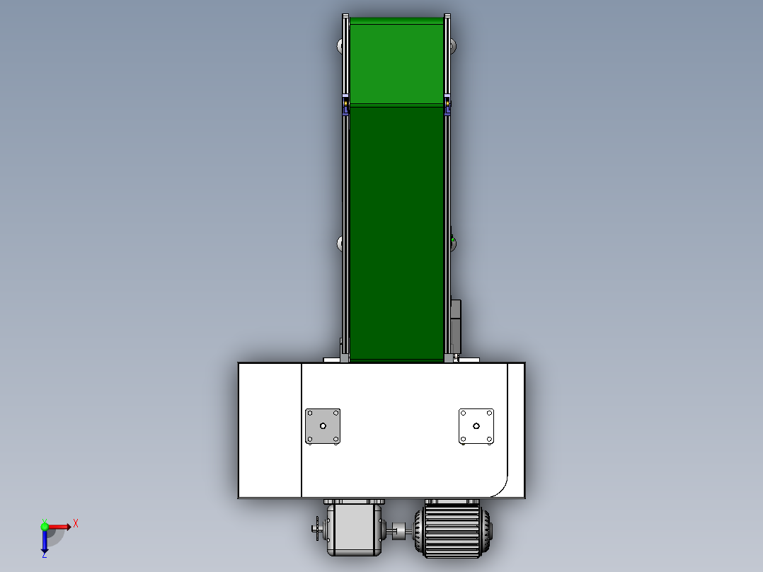 圆锥防护罩成型设备sw17可编辑俯视图