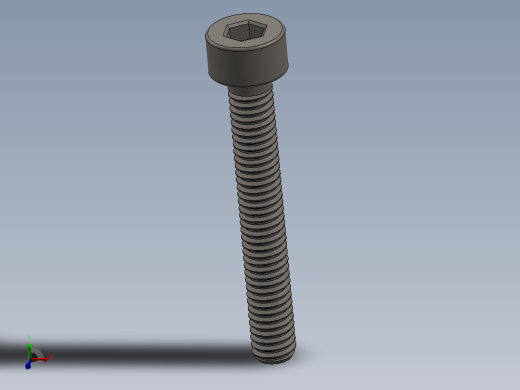 Screw_DIN_912_M2.5x18_A2.SLDPRT公制内六角螺钉