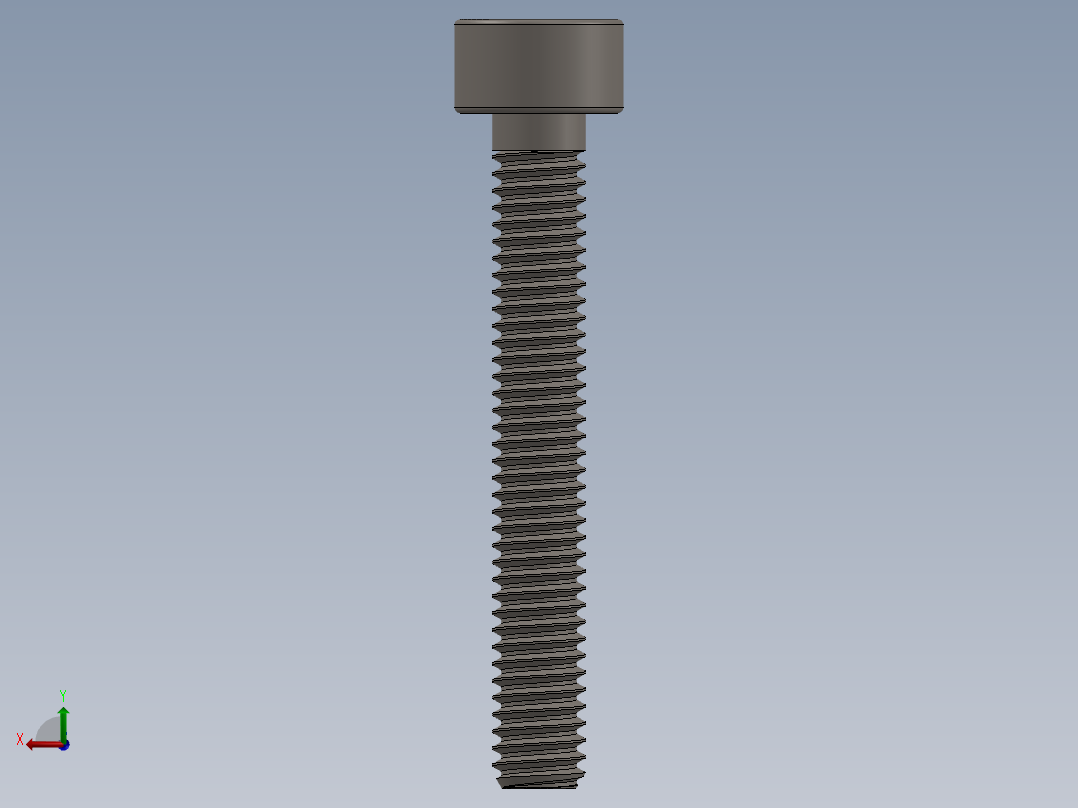 Screw_DIN_912_M2.5x18_A2.SLDPRT公制内六角螺钉后视图