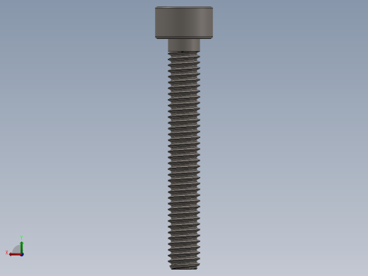 Screw_DIN_912_M2.5x18_A2.SLDPRT公制内六角螺钉后视缩略图